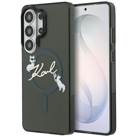Etui Karl Lagerfeld IML KC Script MagSafe do Samsung Galaxy S26 Ultra czarny