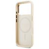 Etui Guess Perforated 4G MagSafe do iPhone 17 Pro beżowy