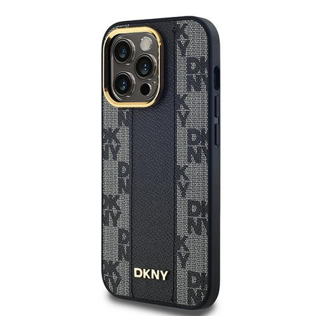 DKNY ETUI HARDCASE DO IPHONE 14 PRO MAX 6.7 LEATHER CHECKERED MONO