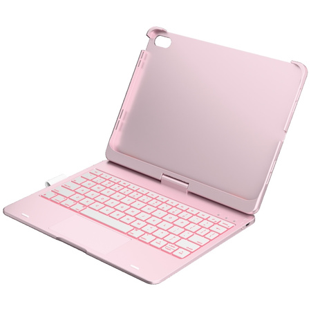 Etui Typecase Flexbook Touch z klawiaturą do iPad 11" (A16) 2025 / iPad 10.9" 2022 jasno różowy