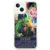 Guess GUHCP14MLFLSB iPhone 14 Plus 6,7" niebieski/blue hardcase Flower Liquid Glitter