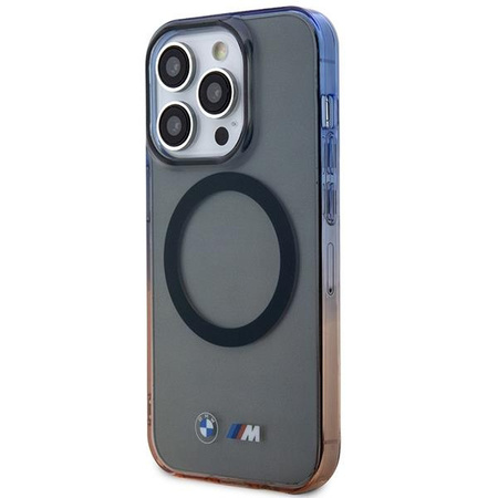 Etui BMW BMHMP14XHTGE na iPhone 14 Pro Max 6.7" - szare hardcase Gradient Bumper MagSafe
