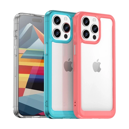 HURTEL ETUI CASE Z ELASTYCZNĄ RAMKĄ DO IPHONE 15 PRO MAX WZMOCNIONE OCHRONA