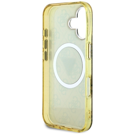 GUESS ETUI DO IPHONE 16 PRO 4G CIRCLE Z DO MAGSAFE I METALICZNYM GLITTEREM
