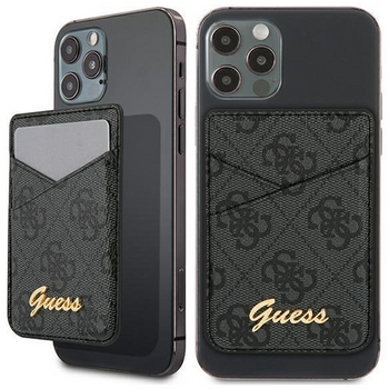 Guess Wallet Card Slot GUWMS4GTLBK MagSafe 4G szary/grey