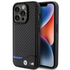 Etui BMW Leather Carbon na iPhone 15 Pro - czarne