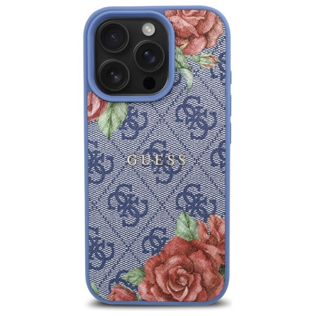 GUESS POKROWIEC DO IPHONE 16 PRO 6.3 DO MAGSAFE HARDCASE FLOWERS PRINT