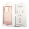Guess GUHCP14LHGCOP iPhone 14 Pro 6,1" różowy/pink hardcase Translucent