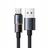 MCDODO KABEL USB-A USB-C SZYBKIE ŁADOWANIE USB TYP C 6A 100W 1M LED CZARNY