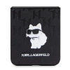Etui Karl Lagerfeld Saffiano Monogram Choupette Pin na Samsung Galaxy Z Flip 5 - czarne