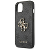 GUESS POKROWIEC DO IPHONE 14 15 6,1 4G HARD CASE ZŁOTE METAL LOGO