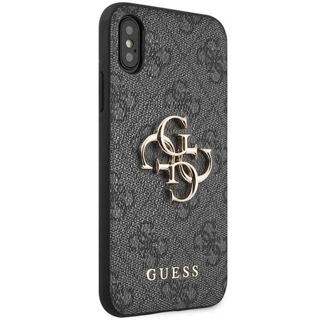 GUESS ETUI CASE DO IPHONE X XS HARD CASE Z LOGO METALICZNE OCHRONA TELEFONU