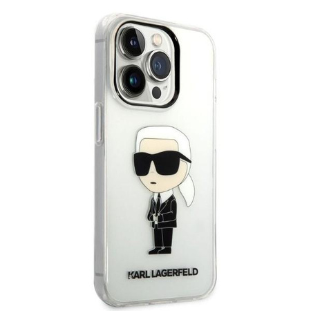 Karl Lagerfeld KLHCP14LHNIKTCT iPhone 14 Pro 6,1" transparent hardcase Ikonik Karl Lagerfeld