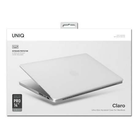 UNIQ etui Claro MacBook Pro 14" (2021) przezroczysty/dove matte clear