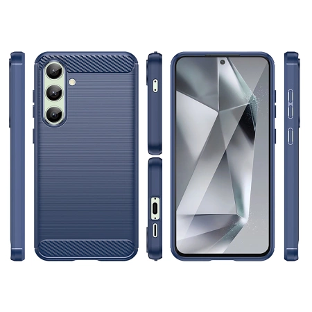 HURTEL ETUI SILIKONOWE CARBON CASE DO SAMSUNG GALAXY S24 FE OCHRONNY