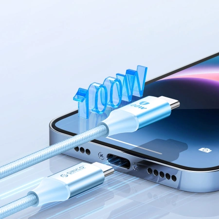 ORICO KABEL USB-C DO USB-C 1M 100W POWER DELIVERY DO TELEFONÓW LAPTOPÓW 5A