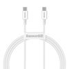 BASEUS KABEL PRZEJŚCIÓWKA USB-C DO USB-C 100W PD DO TELEFONÓW I LAPTOPÓW 1M