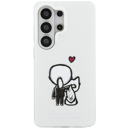 Etui Karl Lagerfeld IML Karl&Choupette   MagSafe do Samsung Galaxy S26 Ultra przezroczysty