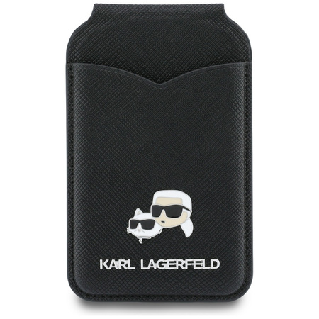 Portfel z lusterkiem Karl Lagerfeld      Stand Mirror MagSafe czarny