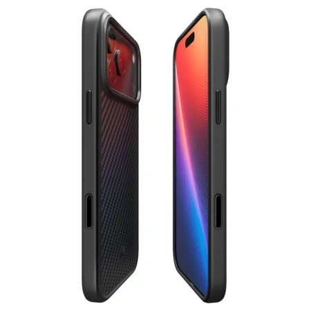 Etui Spigen Enzo Aramid "T" MagSafe na iPhone 17 Pro - czarne