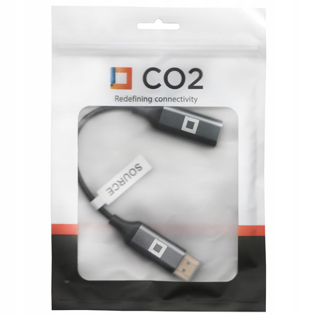 CO2 ADAPTER HDMI DO DISPLAYPORT 1.4 KABEL HDMI - DP FHD 240HZ 8K 60HZ HDR