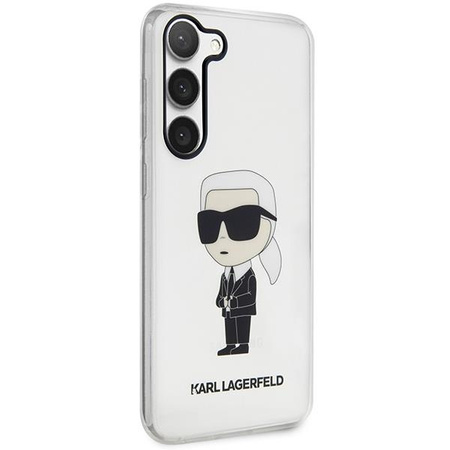 Etui Karl Lagerfeld KLHCS23MHNIKTCT S23+ S916 - przezroczyste hardcase Ikonik Etui Karl Lagerfeld