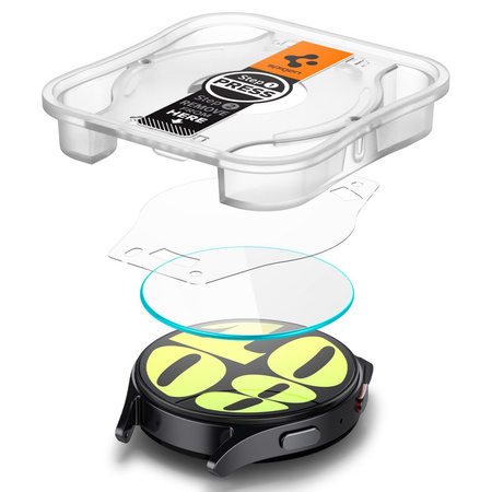 SPIGEN SZKŁO HARTOWANE DO GALAXY WATCH 7 44MM OCHRONA PRZED ZADRAŚNIĘCIAMI