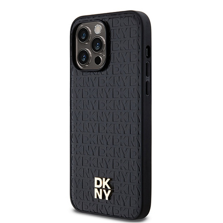 DKNY POKROWIEC LEATHER CASE DO IPHONE 13 PRO Z DO MAGSAFE I LOGO METALOWYM