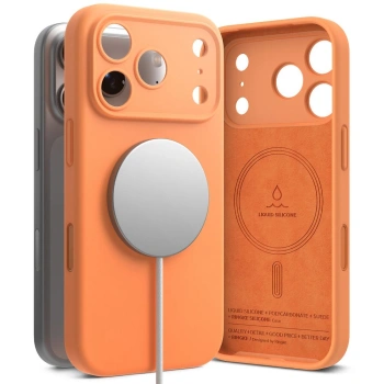 RINGKE ETUI SILICONE MAGNETIC DO IPHONE 17 PRO MAGSAFE OCHRONA EKRANU