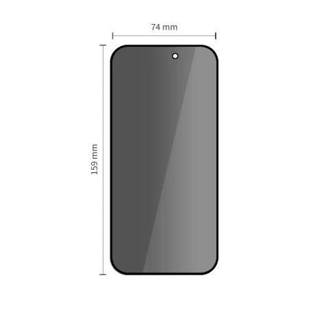 TECH-PROTECT SZKŁO PRYWATYZUJĄCE GLASS SPY+ 2-PACK DO IPHONE 16 PRO MAX 17