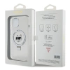 Etui Karl Lagerfeld Ring Stand Choupette Head MagSafe do iPhone 15 - białe