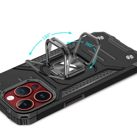 WOZINSKY RING ARMOR ETUI DO IPHONE 15 PRO Z UCHWYTEM PANCERNE I WODOODPORNE