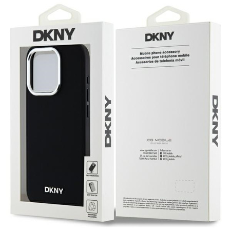 DKNY ETUI HARDCASE PLAIN LOGO DO IPHONE 15 PRO 6.1 DO MAGSAFE POKROWIEC