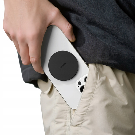 MCDODO STOJAK UCHWYT NA TELEFON MAGNETYCZNY RING NA PALEC SKŁADANY CZARNY