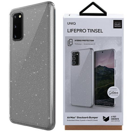 Etui Uniq LifePro Tinsel na Samsung Galaxy S20+ - przezroczyste