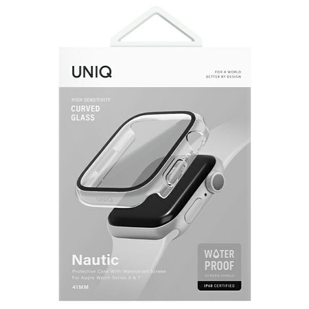 UNIQ ETUI NAUTIC DO APPLE WATCH 45MM SERIES 7 8 9 WODOODPORNE PRZEZROCZYSTE
