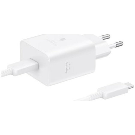 Ładowarka sieciowa Samsung T4511 PD 45W  z kablem USB-C/USB-C 5A biały