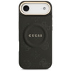 Etui Guess Peony Hot Stamp MagSafe do iPhone Air czarny