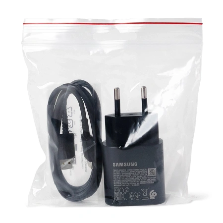 SAMSUNG ŁADOWARKA SIECIOWA 15W EP-TA200EBE USB-A DO TELEFONÓW Z KABLEM
