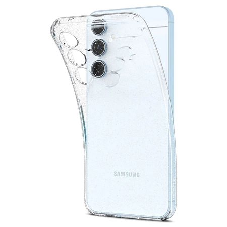 Etui Spigen Liquid Crystal na Samsung Galaxy A55 5G - przezroczysto-brokatowe