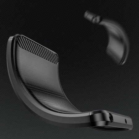 HURTEL ETUI SILIKONOWE CASE POKROWIEC DO IPHONE 16 PLUS CARBON CZARNE