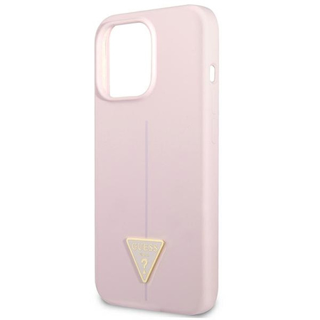 GUESS ETUI HARDCASE DO IPHONE 13 PRO 13 Z SILIKONOWYM TRIANGLE 6,1