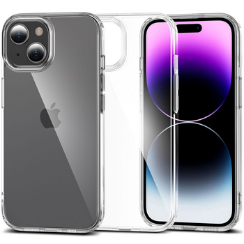 TECH-PROTECT ETUI FLEXAIR HYBRID DO IPHONE 15 PROTEKCJA EKRANU Z ALUMINIUM