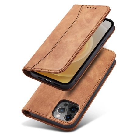 HURTEL ETUI CASE POKROWIEC MAGNETYCZNY DO IPHONE 12 PRO MAX PORTFEL Z KARTĄ