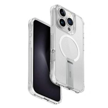UNIQ ETUI ELEVA CASE DO IPHONE 16 PRO Z WERTYKALNYM STANDEM PRZEZROCZYSTE