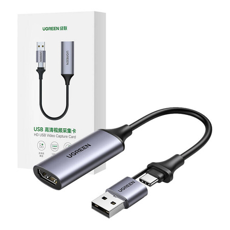 UGREEN KARTA PRZECHWYTOWANIA HDMI DO KOMPUTERA PC PS4 4K 60HZ USB-C