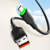 MCDODO KABEL USB-C SZYBKIE ŁADOWANIE DO SAMSUNG XIAOMI TYP C 6A 100W 1M LED