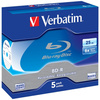 VERBATIM PŁYTY BLU-RAY 25GB BD-R 6X SL DO KOMPUTERA 5SZT DO NAGRYWANIA