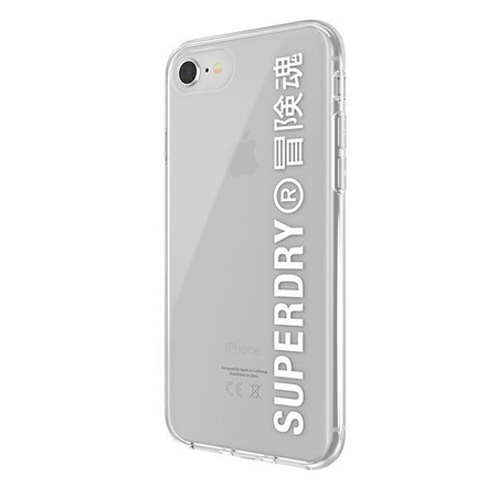 SuperDry Snap iPhone 6/6s/7/8/SE 2020 / SE 2022 Clear Case biały/white 41573