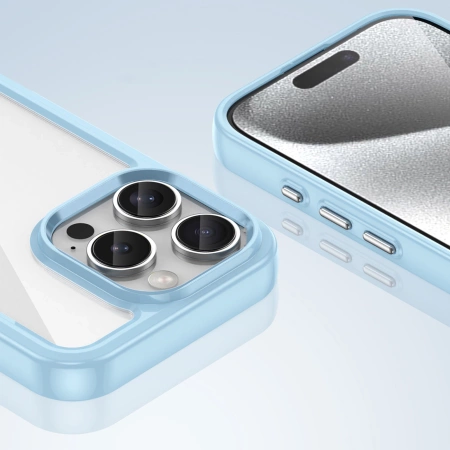 HURTEL ETUI OUTER SPACE CASE Z ŻELOWĄ RAMKĄ DO IPHONE 16 PRO MAX OCHRONA